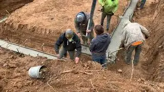 Walkout Basement Excavated And Footings Pour In 9 Hours