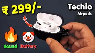 Techio Earbuds Review || Techio Earbuds Bluetooth Headset (white true wireless) || Techio Airpods