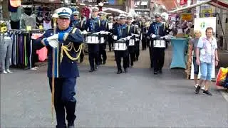 Muz.Ver. Voorwaarts Zwartsluis tijdens OBN dweildag 2018 Streetparade