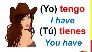 Spanish Lesson 20 - Conjugate TENER (To HAVE) Spanish Verb TENER conjugation Present tense