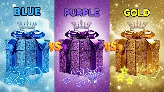 🎁 3 Gift Box Challenge &ndash; Blue vs Purple vs Gold  2 Good, 1 Bad 🎁