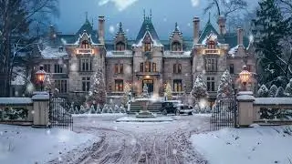 Day 15 of 25 Days of Christmas | 1900s Ultra Rich Winter Estate | cozy Holiday Ambience