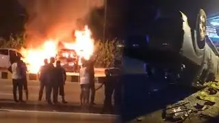 Violence breaks out, vehicles torched at Seafield temple