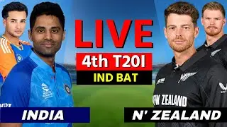 INDIA vs New Zealand, 4th T20 Match | Live Cricket match Today, IND vs NZ Live Match Commentary