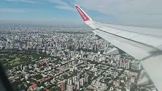 Despegue desde Aeroparque hacia Bariloche. 