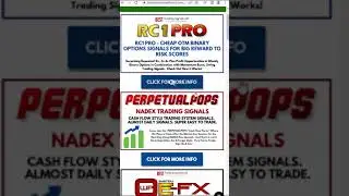 NADEX Day Sipreads Signals NADEX Weekly Binary Signals NADEX Weekly Spreads Signals