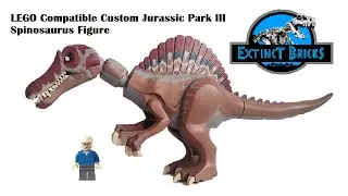 LEGO Compatible Custom Jurassic Park III Spinosaurus Figure