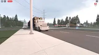 Train hits truck in San Diego, California.