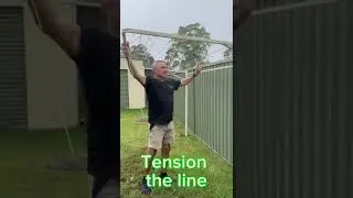 How-to install a clothesline tutorial - Outback clothesline #aussiemade #clothesline #renovation