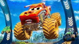 Monster truck riders stunts gameplay video jump #trendingsgame #androidgames #automobile #games 