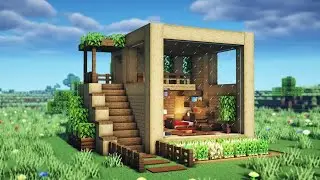 Minecraft: How to Build a Survival Cube Wooden House