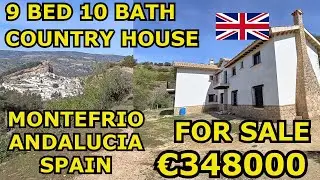 9 BED 10 BATH COUNTRY HOUSE with UNIQUE VIEWS FOR SALE IN MONTEFRIO, ANDALUCIA, SPAIN