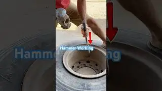 Hammer and screwdriver is support truck repair. #tools #tips #asmr #repair #skills #shorts