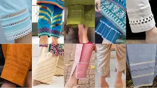 Gota Lace Trouser Design Patch Work Trouser Design Trouser Ka Design Simple Salwar Ke Design Ponche
