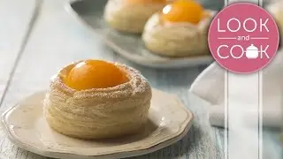 Apricot Danish Recipe - Look and Cook step by step recipes | How to cook Apricot Danish Recipe