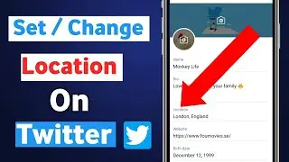 How To Set / Change Twitter Location.