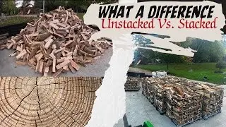 Firewood Pile Vs Stacked