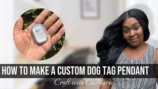 How to make a dog tag custom photo pendant + New Charms & New pre cut photos