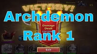Castle Clash Archdemon: Rank 1 (10.3 Billion Damage)
