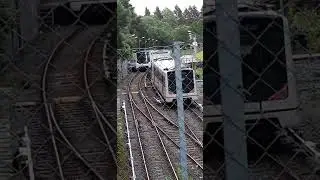Metro Line 1 Arrives at Bergkrystallen and the Old Street Lamps, Oslo - 20.6.2019 #shorts