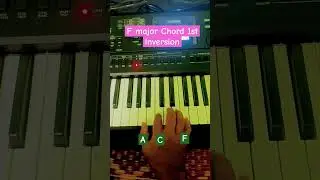 F Major chord 1st inversion  #chords #fmajor #shorts #piano