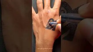 Black SR Design Temporary Tattoo || Unique SR Logo Tattoo || #tattoo #shorts #art #artist #logo