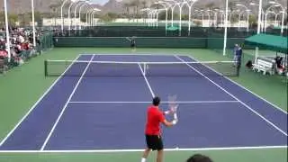 Juan Martin del Potro Practice 2013 BNP Paribas Open Part 1