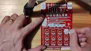 new &pound;300,000 ruby doubler scratch cards Friday 10th 2021&pound;15 in play