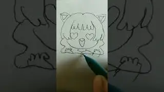 how to make girl stickers ll pencil colour drawing step by step ll wait for end ll new short ll draw