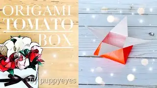 ORIGAMI STAR BOX | How To Make An Origami Tomato Box: Easy (Step by Step) | PAPER BOX