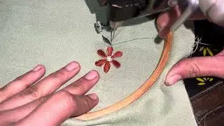 Easy machine embroidery || machine work suit 