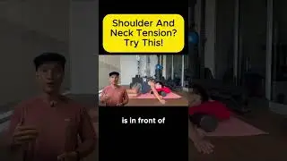 First Step to Relieve Neck and Shoulder Tension. #foamroller #necktension #neckpainreliefexercises