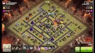 GoWiWiHog + Earthquake Spell - Attack TH 9 100%
