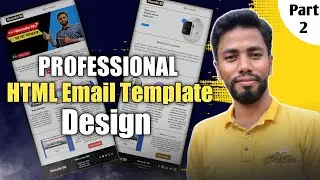 Responsive #html #email #template design tutorial in Bangla - 2023 | full page | Part-2
