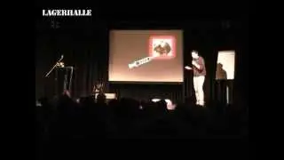 Johannes Hinrich von Borstel beim 1. Osnabr&uuml;cker Science Slam