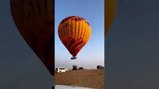 Smooth landing after an epic balloon ride | #dubai #hotairballoon #epicviews #trendingreels #2024