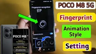 Poco M8 5g Change Fingerprint Style Setting | how to fingerprint animation in poco m8 5g 