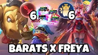 FREYA FT. BARATS COMBO MOST ILLEGAL THIS SEASON!!! GILAAA AUTO WINSTREAK