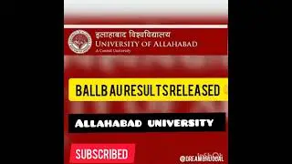 Allahabad university BALLB results released 2021 #au#ballb#shorts#youtube#bhu#results