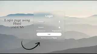 Login Page Using HTML and CSS | Codewithnee