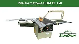 Piła formatowa SCM SI 150 - StanDrew maszyny stolarskie [Work of SCM SI 150 sliding table saw]