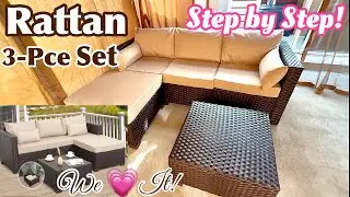 How To Assemble 3 Piece Rattan Patio Furniture Set, Step by Step Instructions by Rattan Star