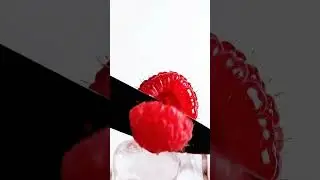 Frozen Raspberry ASMR Crackle & Slice 🥶