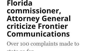 Digital Short: Frontier internet outage affecting South Tampa