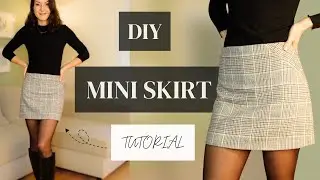 DIY Mini Skirt | Sewing Tutorial | Pattern Drafting