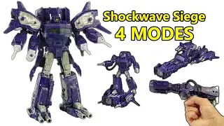 Shockwave Siege WFC S14  War for Cybertron Transformers Toys Leader Class - Action Figure Videos