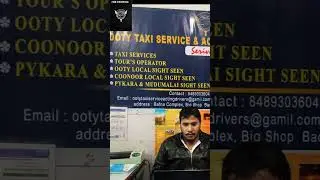OOTY TAXI SERVICE ACTING DRIVER IN OOTY office