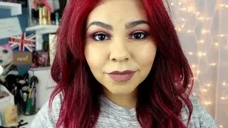 New Years Eve Makeup Tutorial | Deep Red and Champagne Shadows