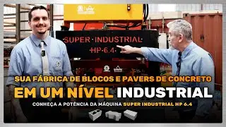 TOP DE LINHA: SUPER INDUSTRIAL HP6.4 para produ&ccedil;&atilde;o de BLOCOS E PAVERS DE CONCRETO - Jarfel // Sahara