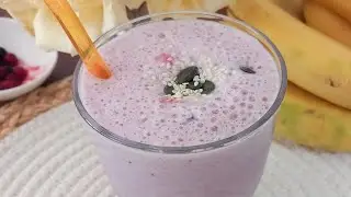 Heerlijke bananendrank, K&ouml;stlicher Bananengetr&auml;nk, Delicious banana shake in 2 minutes